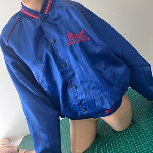 Vintage Bud King of Beers Blue Jacket